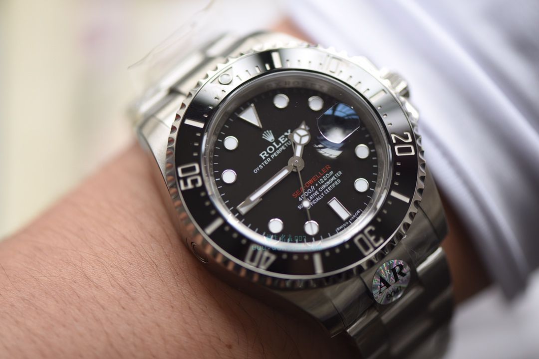 【独家 Video analysis AR一比一超A高仿手表】 Rolex ROLEX海使型系列Rolex Sea-Dweller 50周年126600 单红43毫米 wrist watch  / RBG194