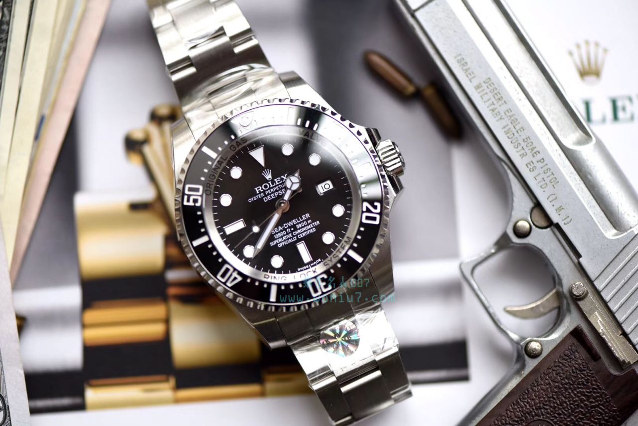 AR黑鬼王904L超级3135机新款 复刻高仿AR Rolex SEA-DWELLER鬼王44MM副本的十年精华 / R2115