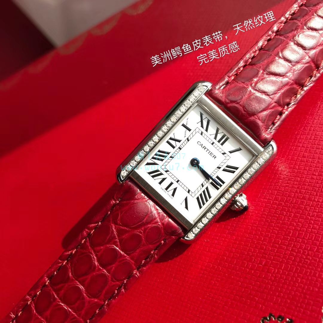 【高端 copy customized 真钻】 Cartier  坦克系列WJTA0015 wrist watch 女士 / K189