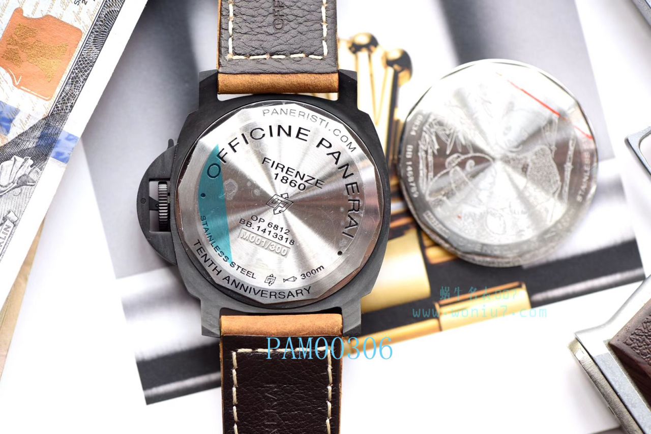 【XF一比一超A精仿手表】Panerai 特别版 wrist watch 系列PAM 0360、PAM 00416 carbon fiber  wrist watch  / PAM00416