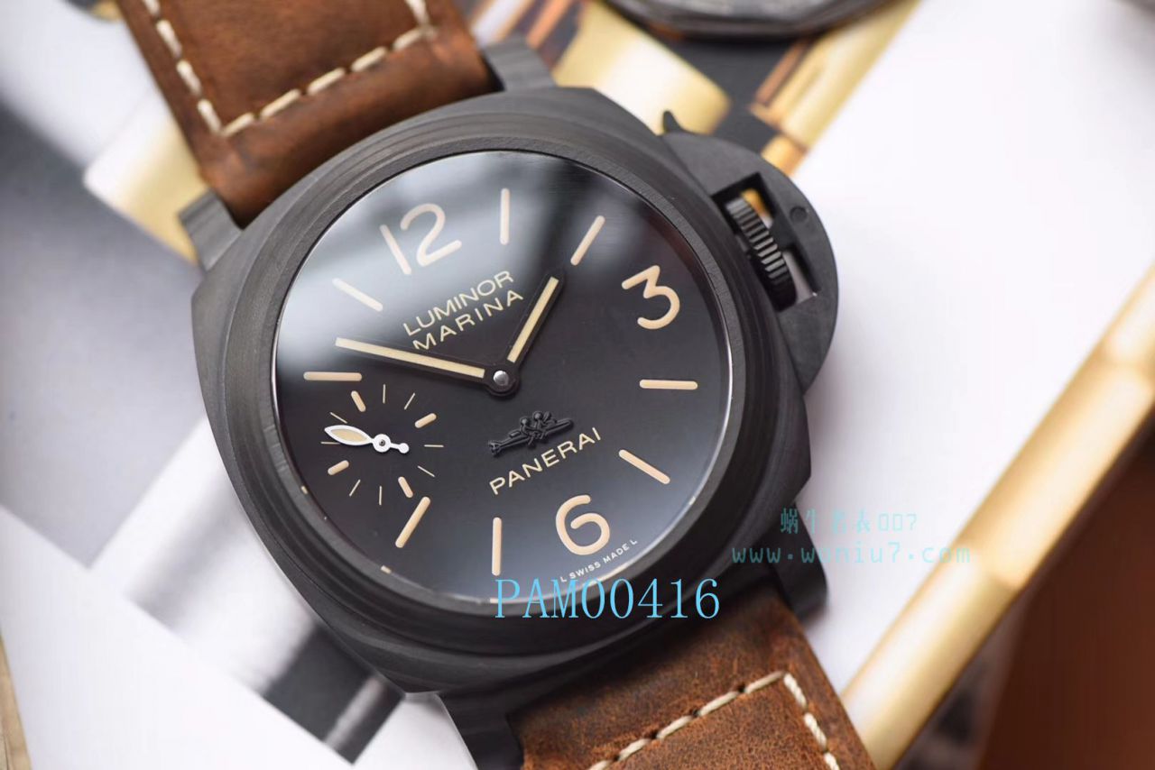 【XF一比一超A精仿手表】Panerai 特别版 wrist watch 系列PAM 0360、PAM 00416 carbon fiber  wrist watch  / PAM00416