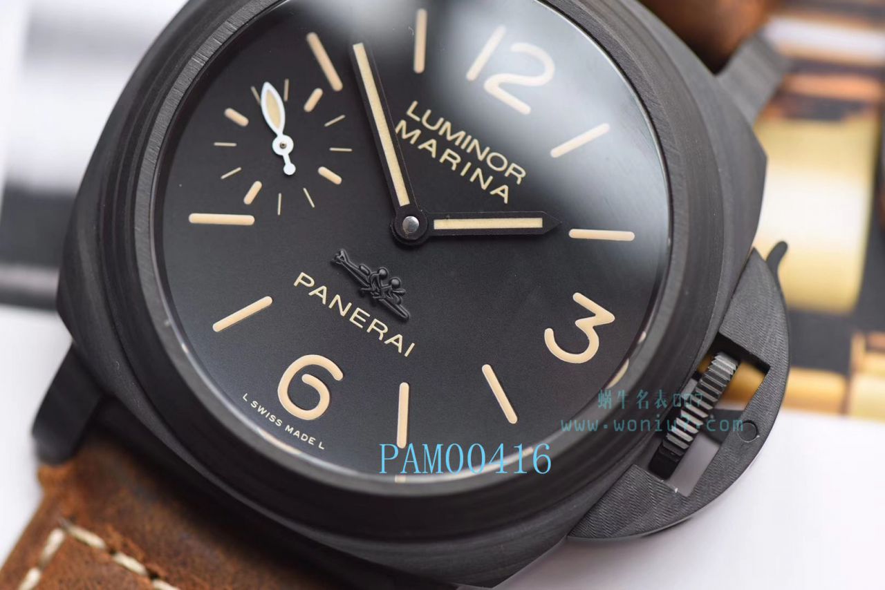 【XF一比一超A精仿手表】Panerai 特别版 wrist watch 系列PAM 0360、PAM 00416 carbon fiber  wrist watch  / PAM00416