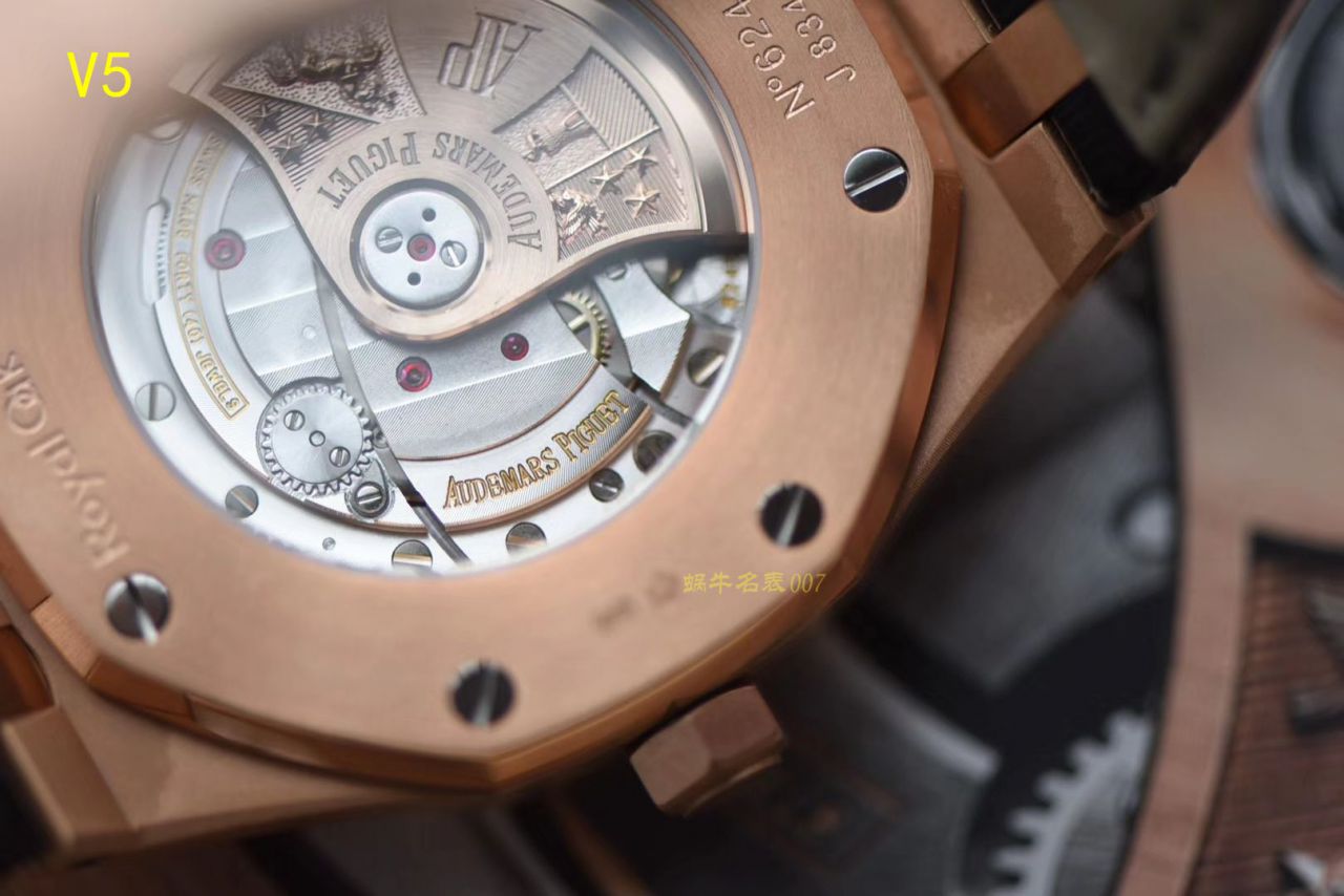 【JF Factory 1:1复刻高仿手表】Audemars Piguet 皇家橡树系列15400OR.OO.D002CR.01 wrist watch 《真皮 watchband  款》 / AP015