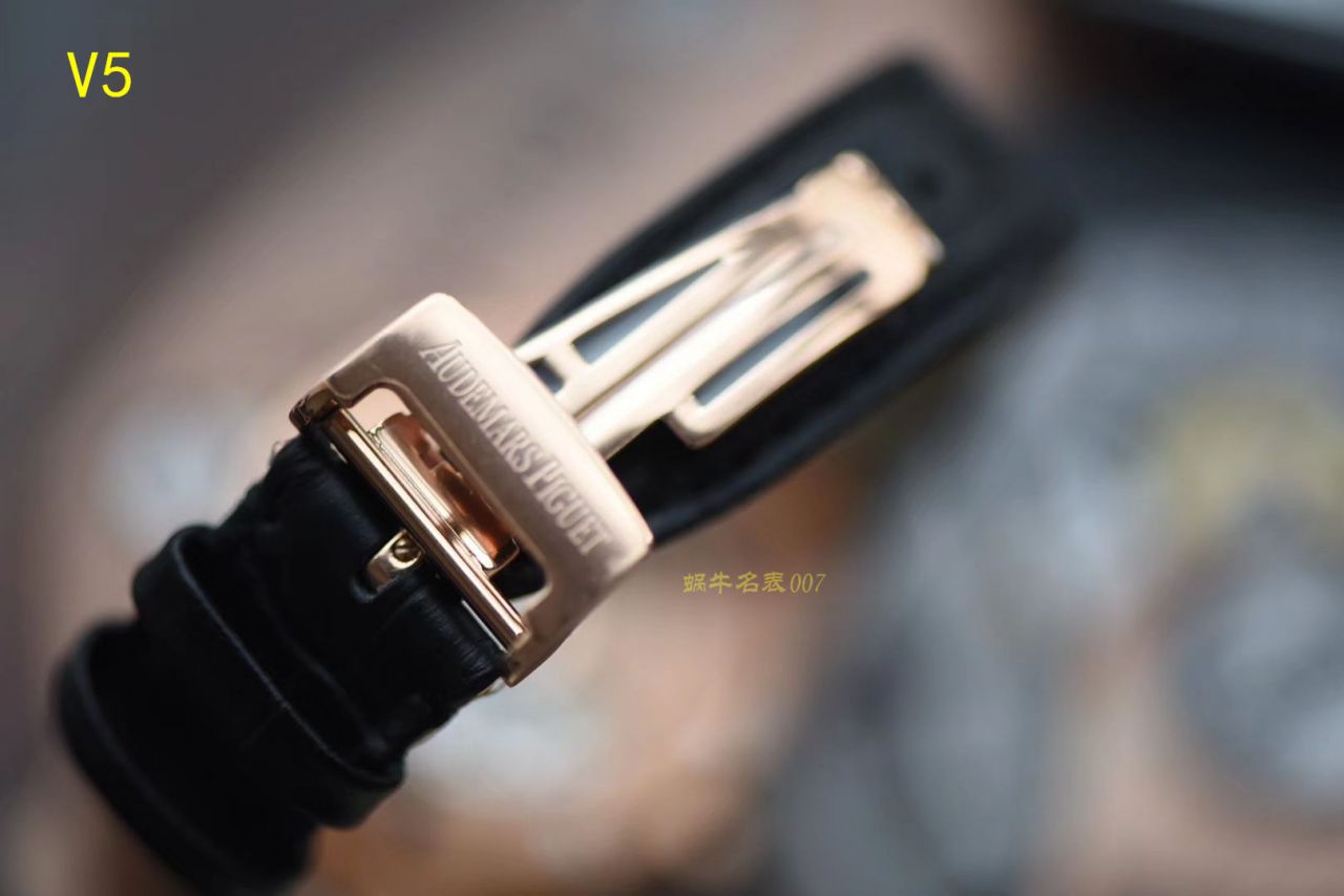 【JF Factory 1:1复刻高仿手表】Audemars Piguet 皇家橡树系列15400OR.OO.D002CR.01 wrist watch 《真皮 watchband  款》 / AP015