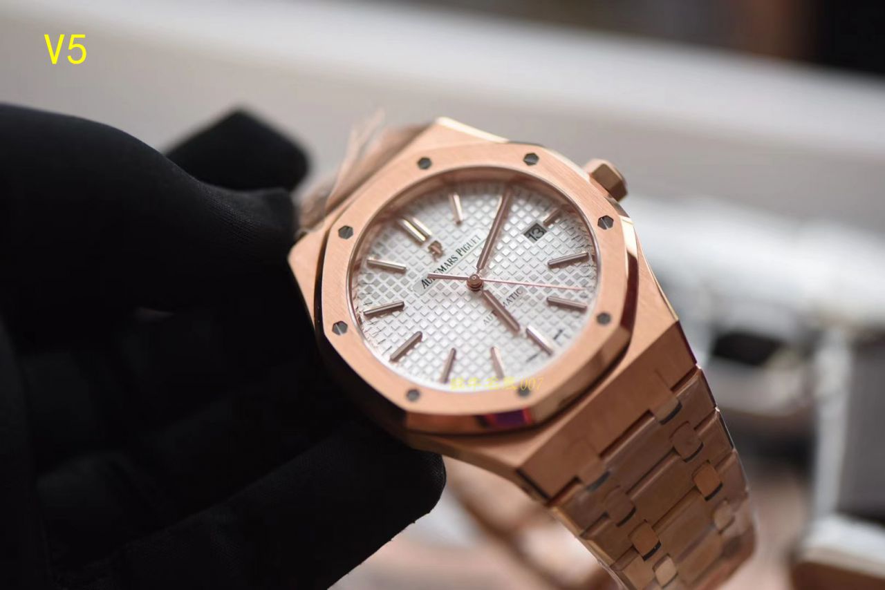 【JF Factory 超A精仿手表】Audemars Piguet 皇家橡树系列15400OR.OO.1220OR.01机械 wrist watch  / AP020