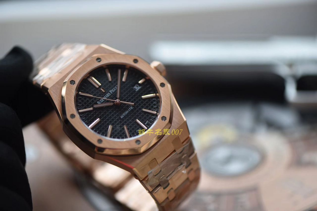 【JF Factory 超A精仿手表】Audemars Piguet 皇家橡树系列15400OR.OO.1220OR.01机械 wrist watch  / AP020