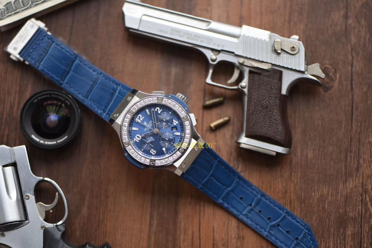 HBBv6新款 hublot  big bang HUBLOT   Big Bang 精钢蓝色  wrist watch  / YB061