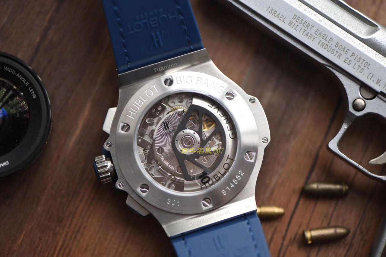 HBBv6新款 hublot  big bang HUBLOT   Big Bang 精钢蓝色  wrist watch  / YB061