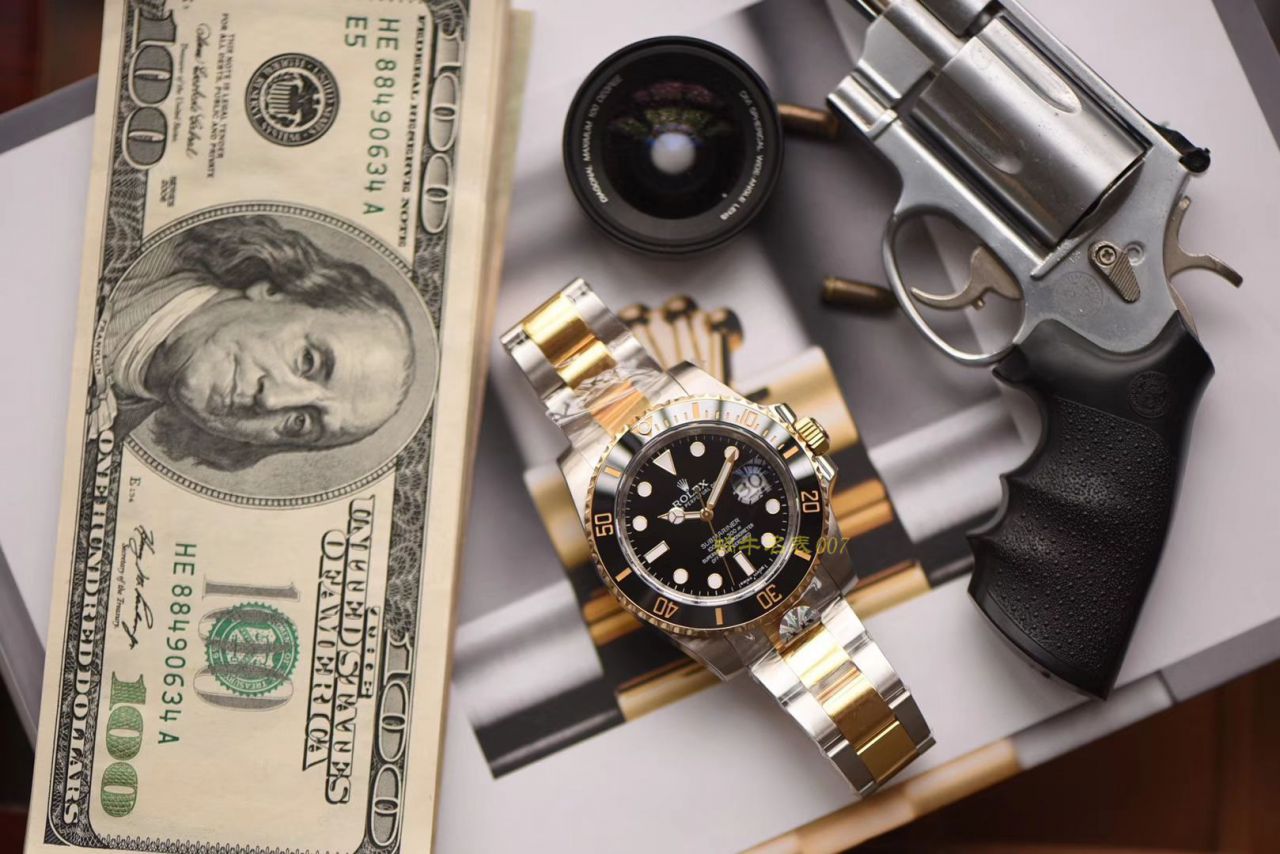  Rolex  Submariner 型系列116613-LN-97203黑盘 wrist watch 【AR一比一复刻高仿间金 Submariner 手表】 / R273