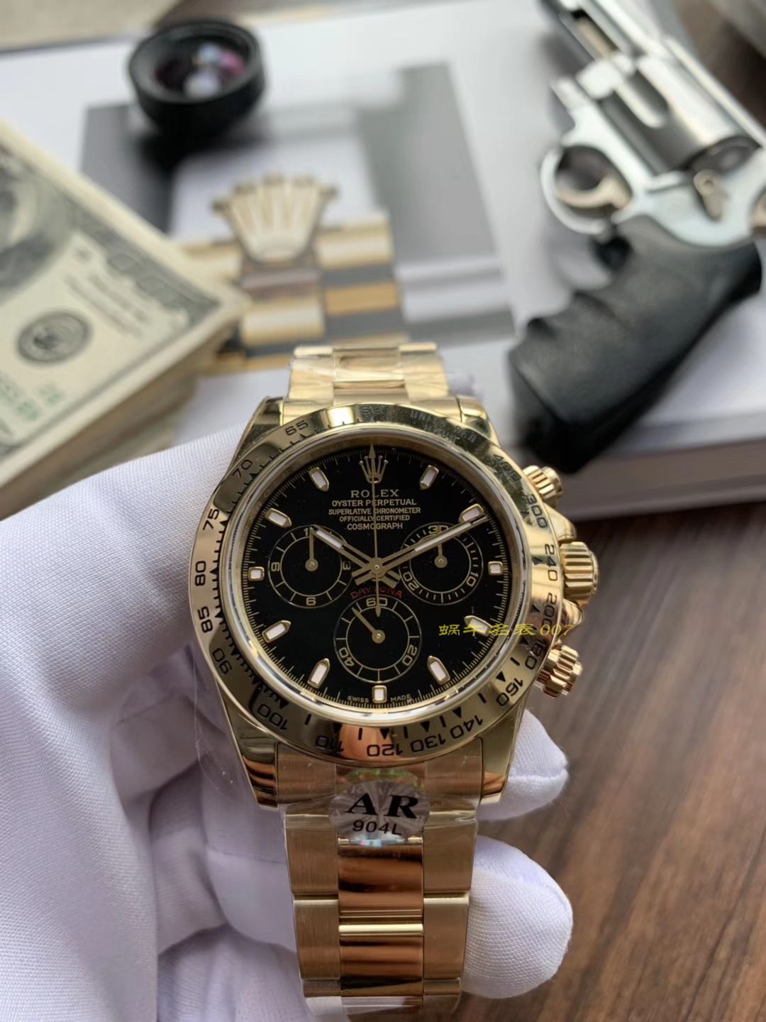  Rolex  Cosmograph Daytona  Ditongna 系列116508黑盘 wrist watch 【AR高精仿 Rolex 手表】 / R289