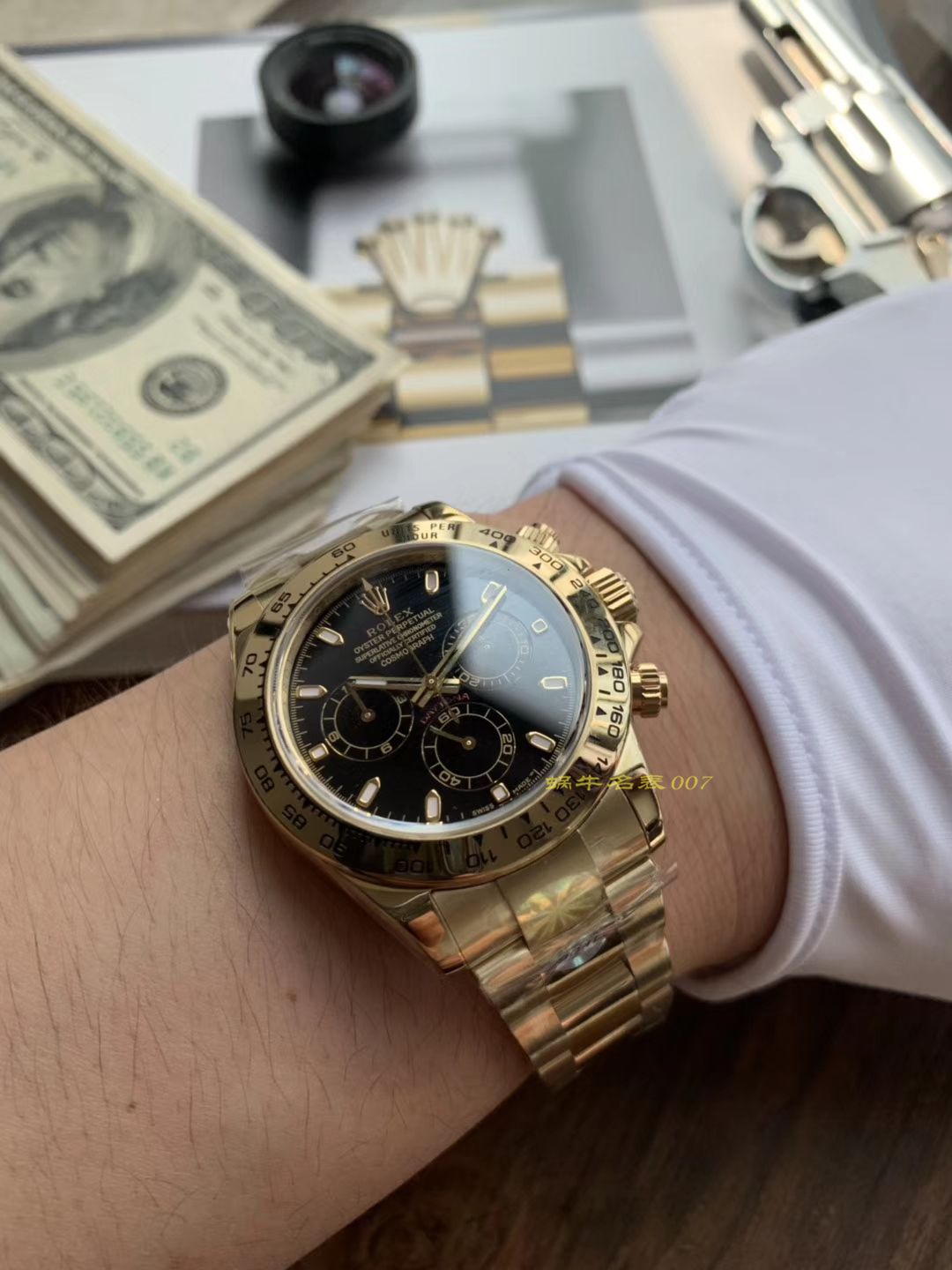  Rolex  Cosmograph Daytona  Ditongna 系列116508黑盘 wrist watch 【AR高精仿 Rolex 手表】 / R289