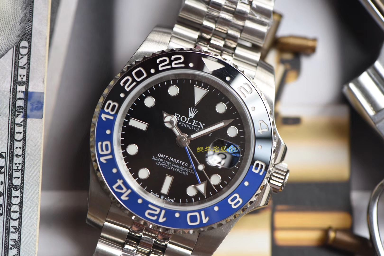  Rolex  GMT MASTER II系列m126710blnr-0002(五珠链)，116710BLNR-78200可乐圈 wrist watch （DJ一比一超A高仿手表） / R290