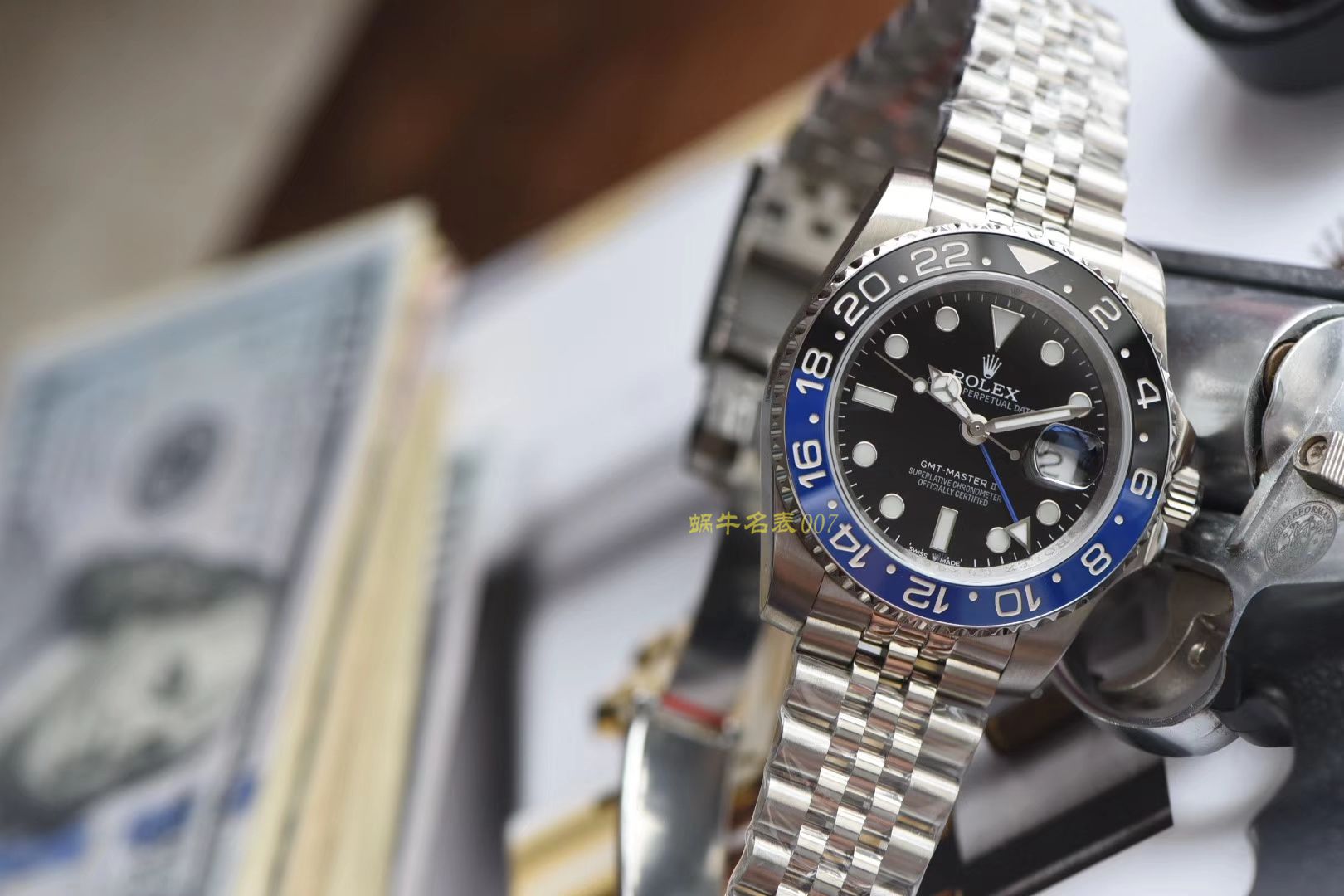  Rolex  GMT MASTER II系列m126710blnr-0002(五珠链)，116710BLNR-78200可乐圈 wrist watch （DJ一比一超A高仿手表） / R290