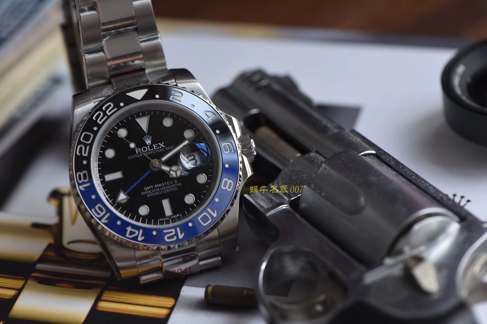  Rolex  GMT MASTER II系列m126710blnr-0002(五珠链)，116710BLNR-78200可乐圈 wrist watch （DJ一比一超A高仿手表） / R290