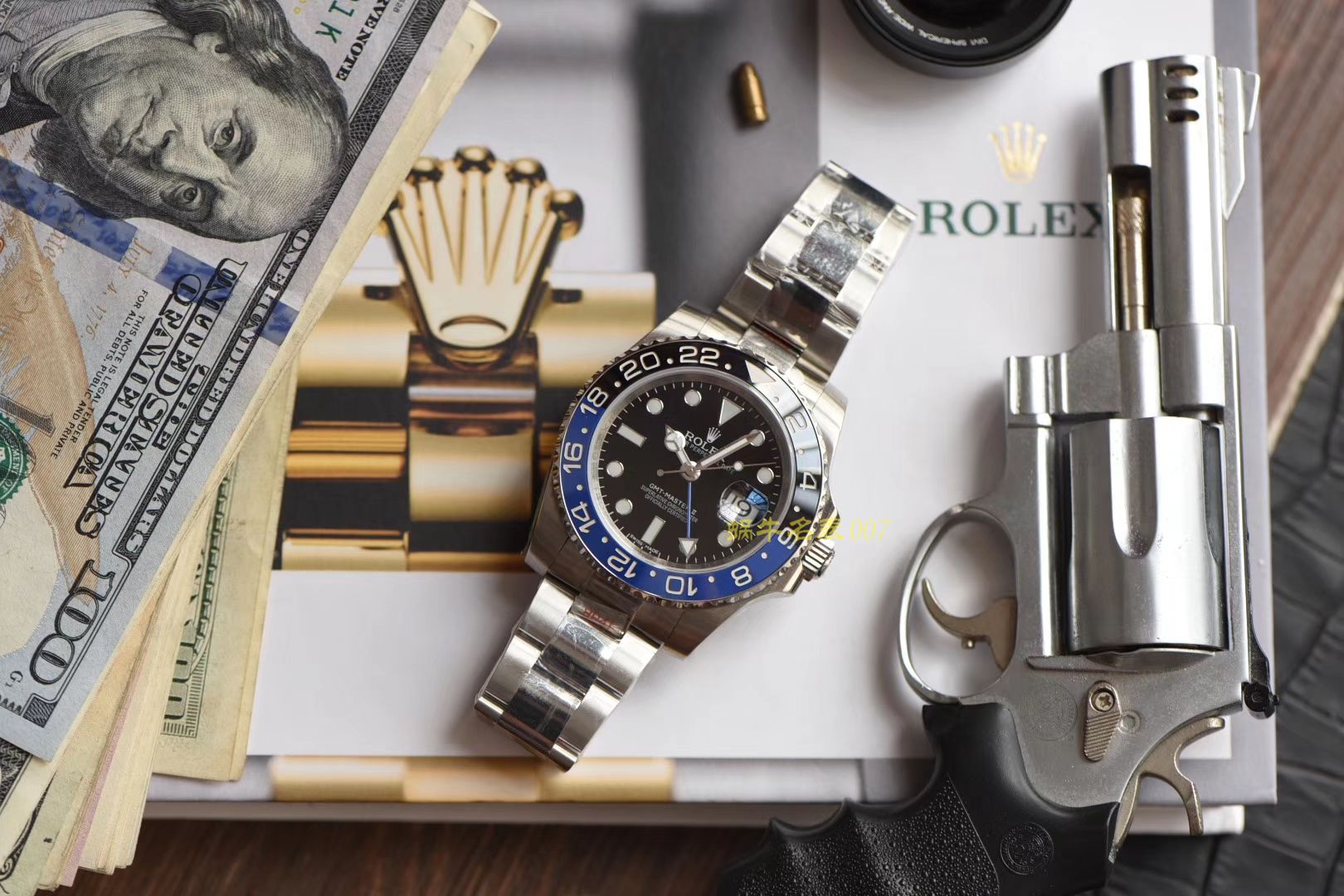  Rolex  GMT MASTER II系列m126710blnr-0002(五珠链)，116710BLNR-78200可乐圈 wrist watch （DJ一比一超A高仿手表） / R290