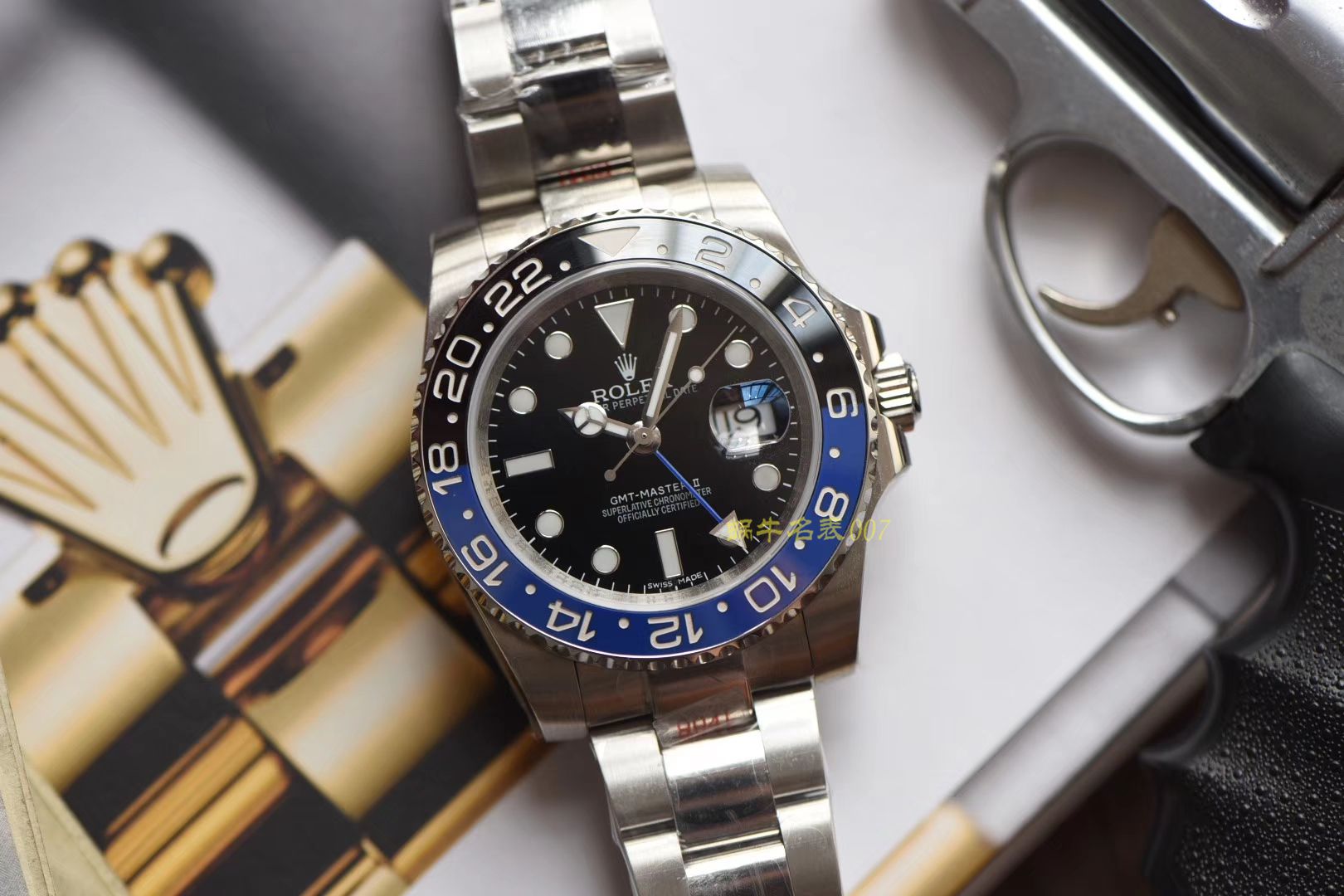 Rolex  GMT MASTER II系列m126710blnr-0002(五珠链)，116710BLNR-78200可乐圈 wrist watch （DJ一比一超A高仿手表） / R290