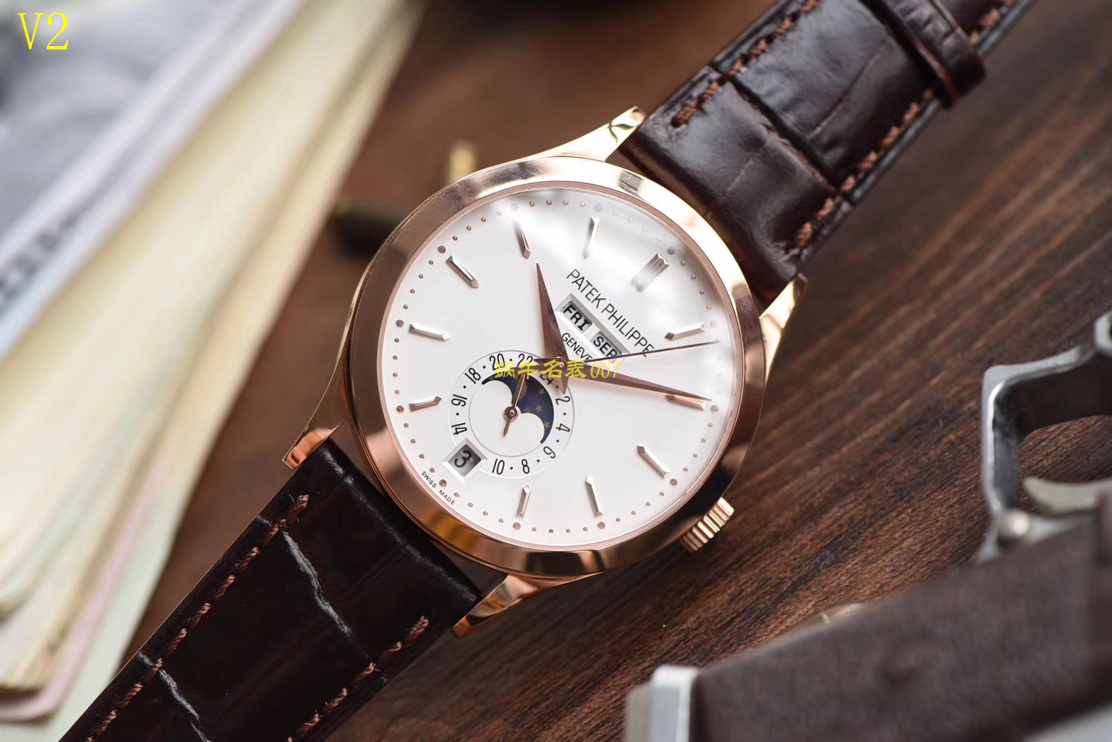 【台湾 Factory 一比一 top 高仿手表】 PATEK PHILIPPE 复杂功能计时系列5396R 玫瑰金 wrist watch  / BDBD169