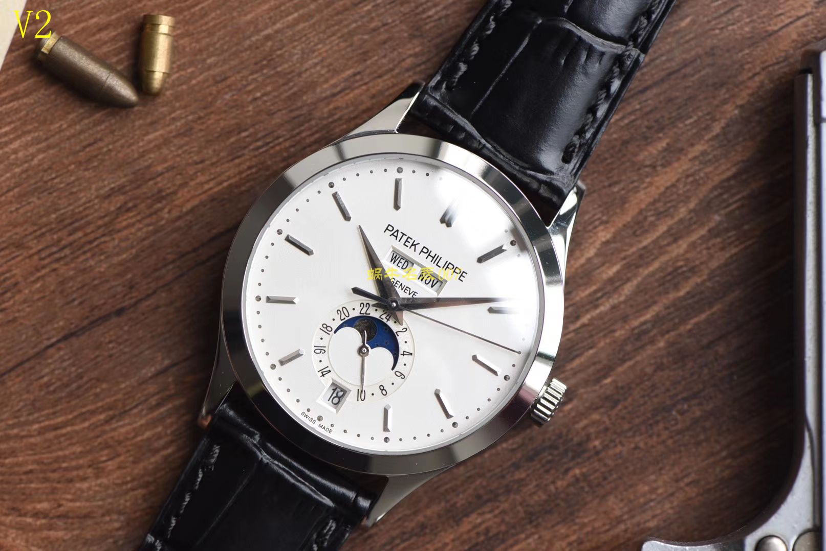 【台湾 Factory 一比一高精仿手表】 PATEK PHILIPPE 复杂功能计时系列5396G-011男表 / BD170