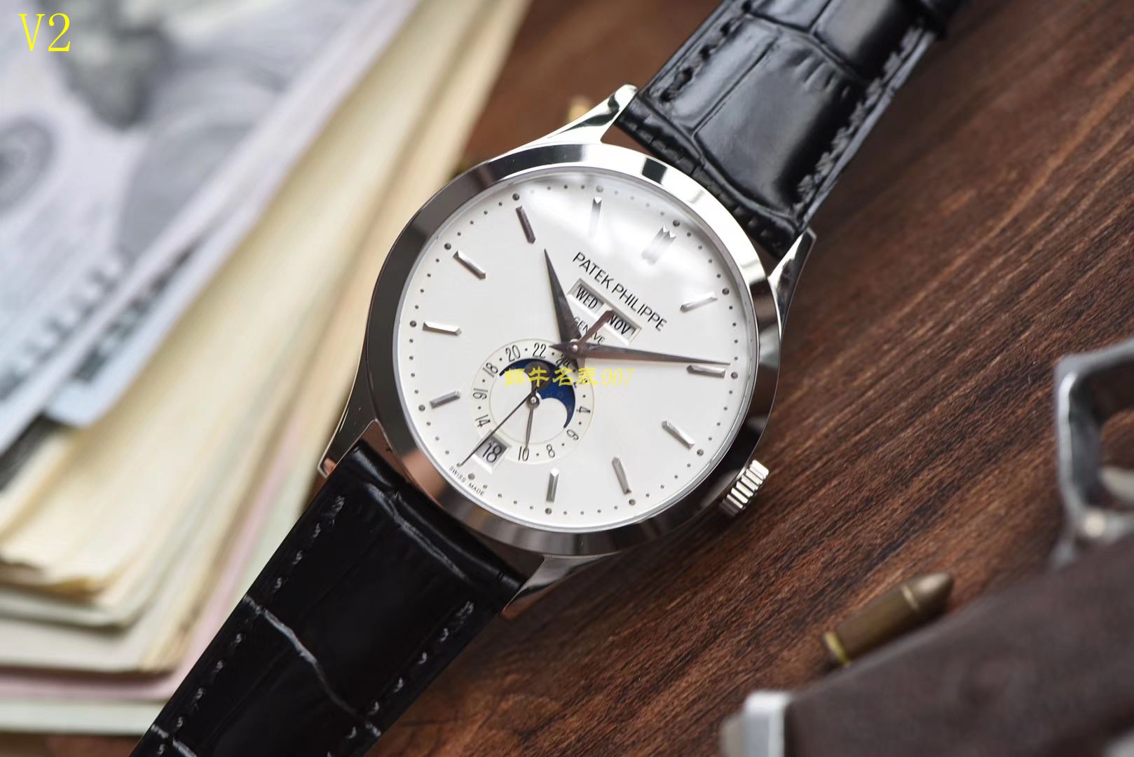 【台湾 Factory 一比一高精仿手表】 PATEK PHILIPPE 复杂功能计时系列5396G-011男表 / BD170