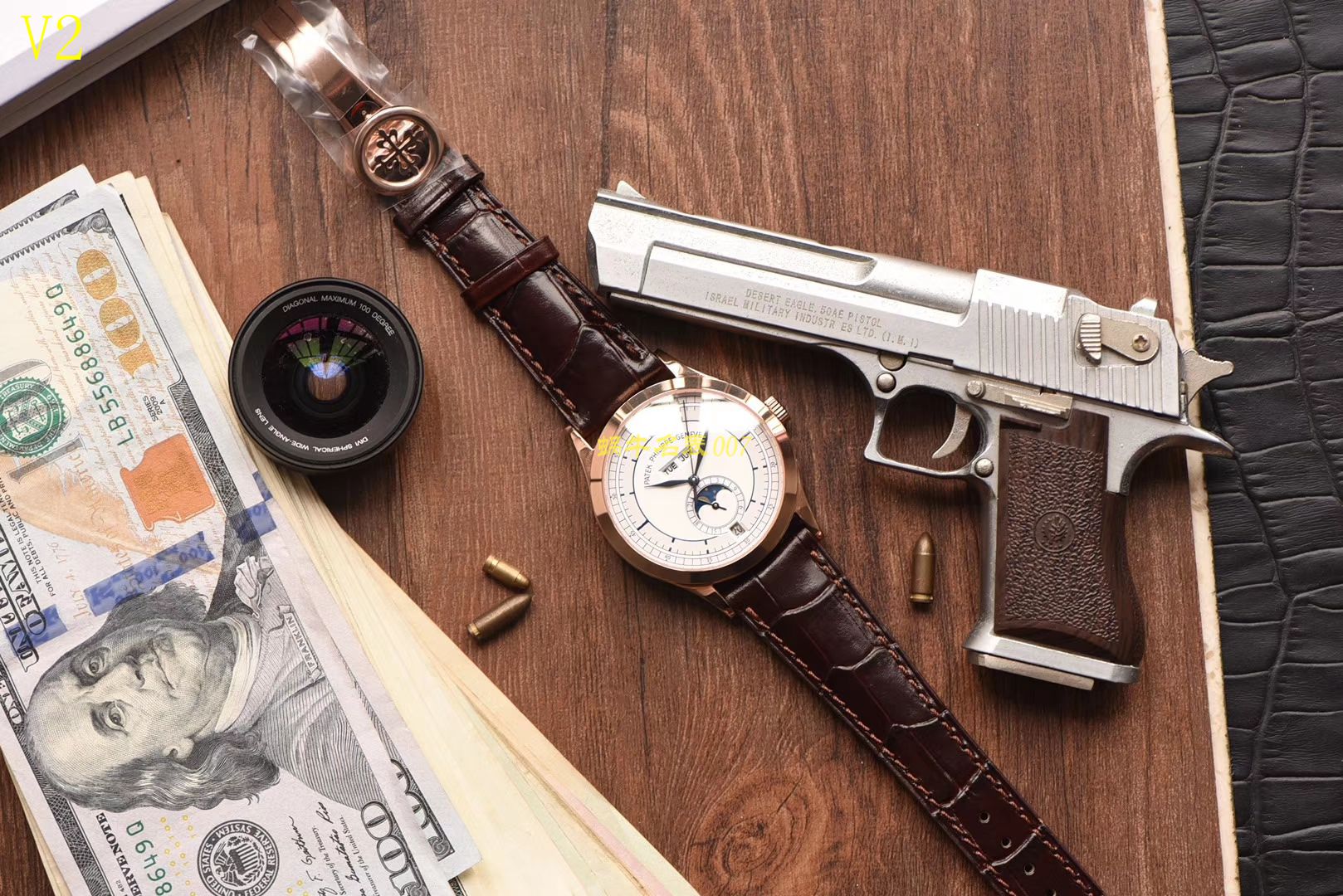 【台湾 Factory 一比一超A高仿手表】 PATEK PHILIPPE 复杂功能计时系列5396G 玫瑰金男表 / BD205