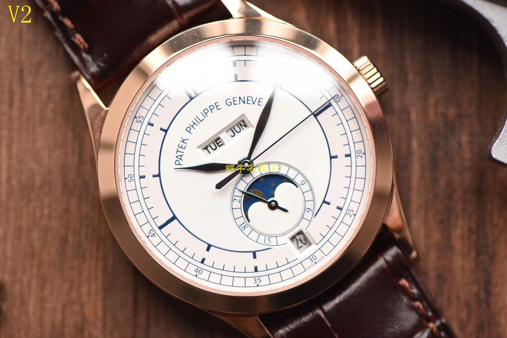 【台湾 Factory 一比一超A高仿手表】 PATEK PHILIPPE 复杂功能计时系列5396G 玫瑰金男表 / BD205