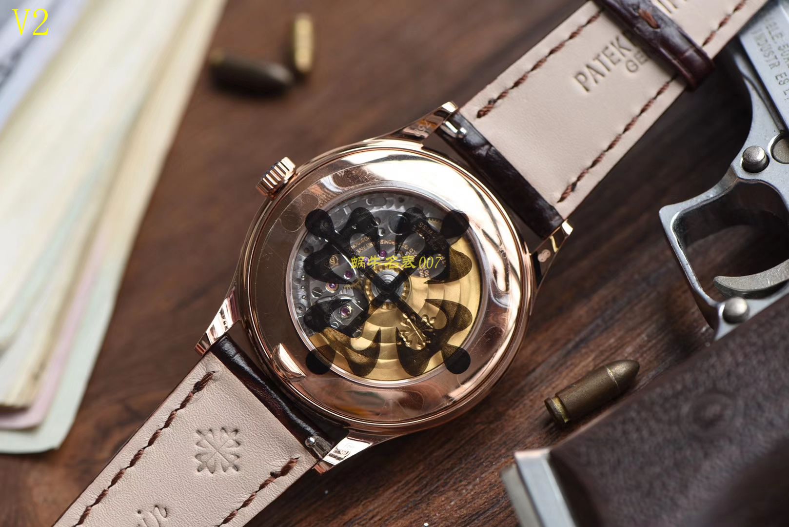 【台湾 Factory 一比一超A高仿手表】 PATEK PHILIPPE 复杂功能计时系列5396G 玫瑰金男表 / BD205