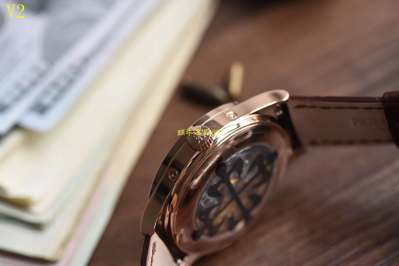 【台湾 Factory 一比一超A高仿手表】 PATEK PHILIPPE 复杂功能计时系列5396G 玫瑰金男表 / BD205