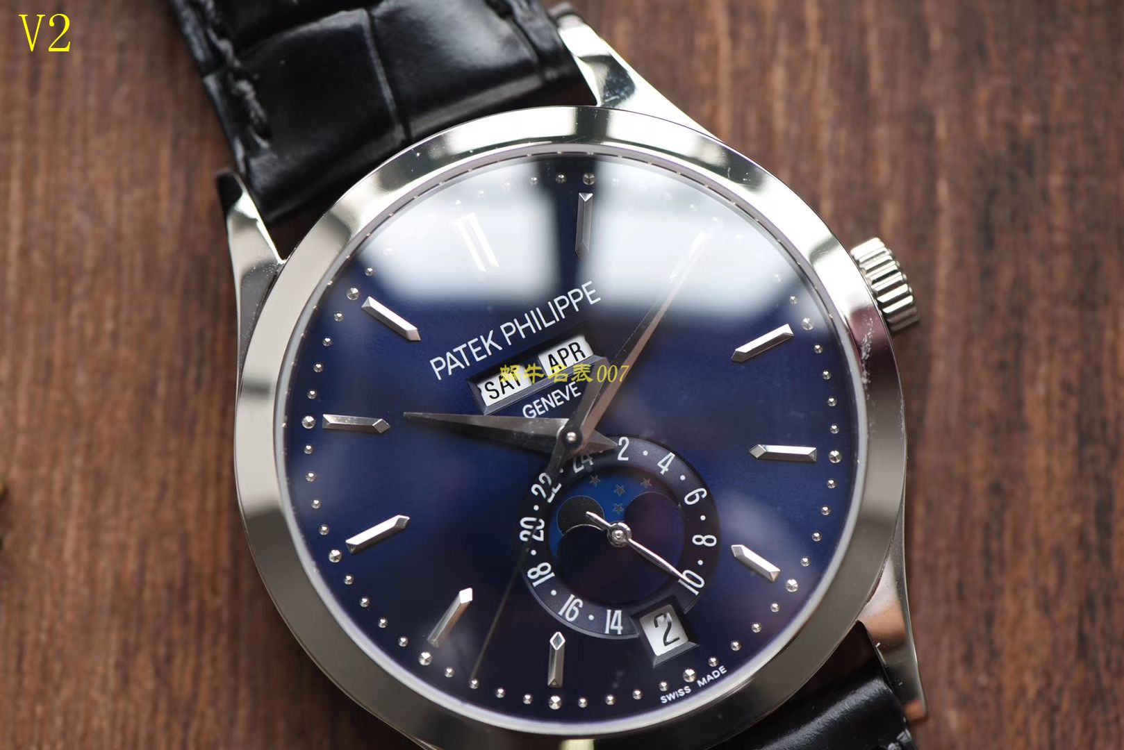 【台湾 Factory 1:1高仿手表】 PATEK PHILIPPE 复杂功能计时系列5396G-014男表 / BD173
