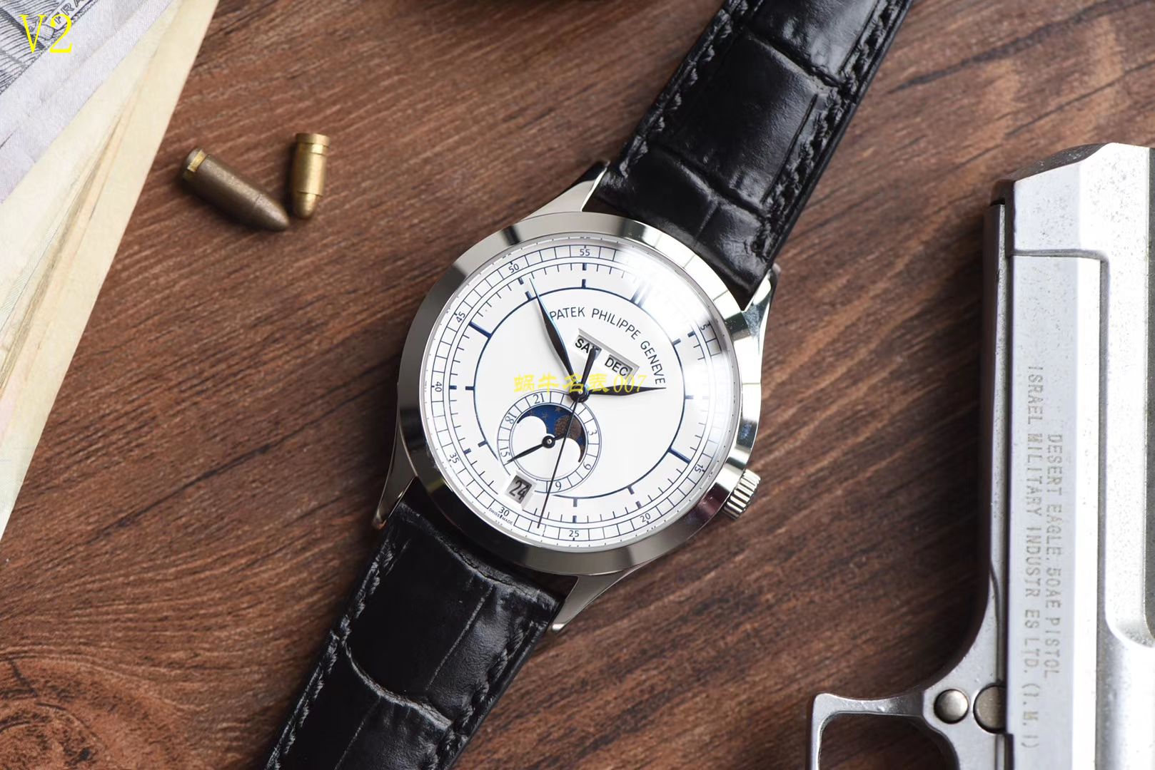【台湾 Factory 一比一超A精高仿手表】 PATEK PHILIPPE 复杂功能计时系列5396G 白金男表 / BD168