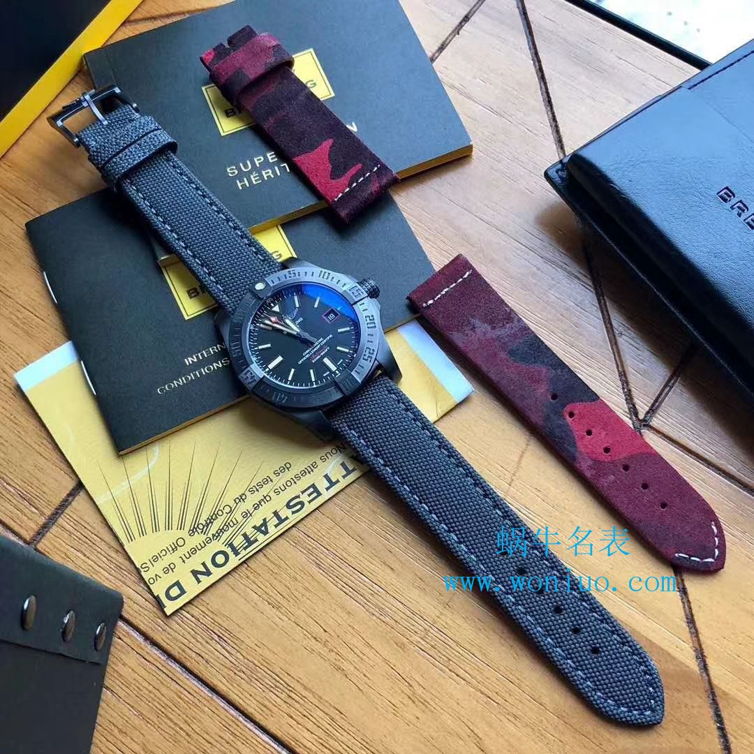 【 Video analysis 专柜原单 Breitling 复仇者黑鸟】 Breitling 机械计时系列V1731110/BD74/109W/M20BASA.1 wrist watch  / BL093