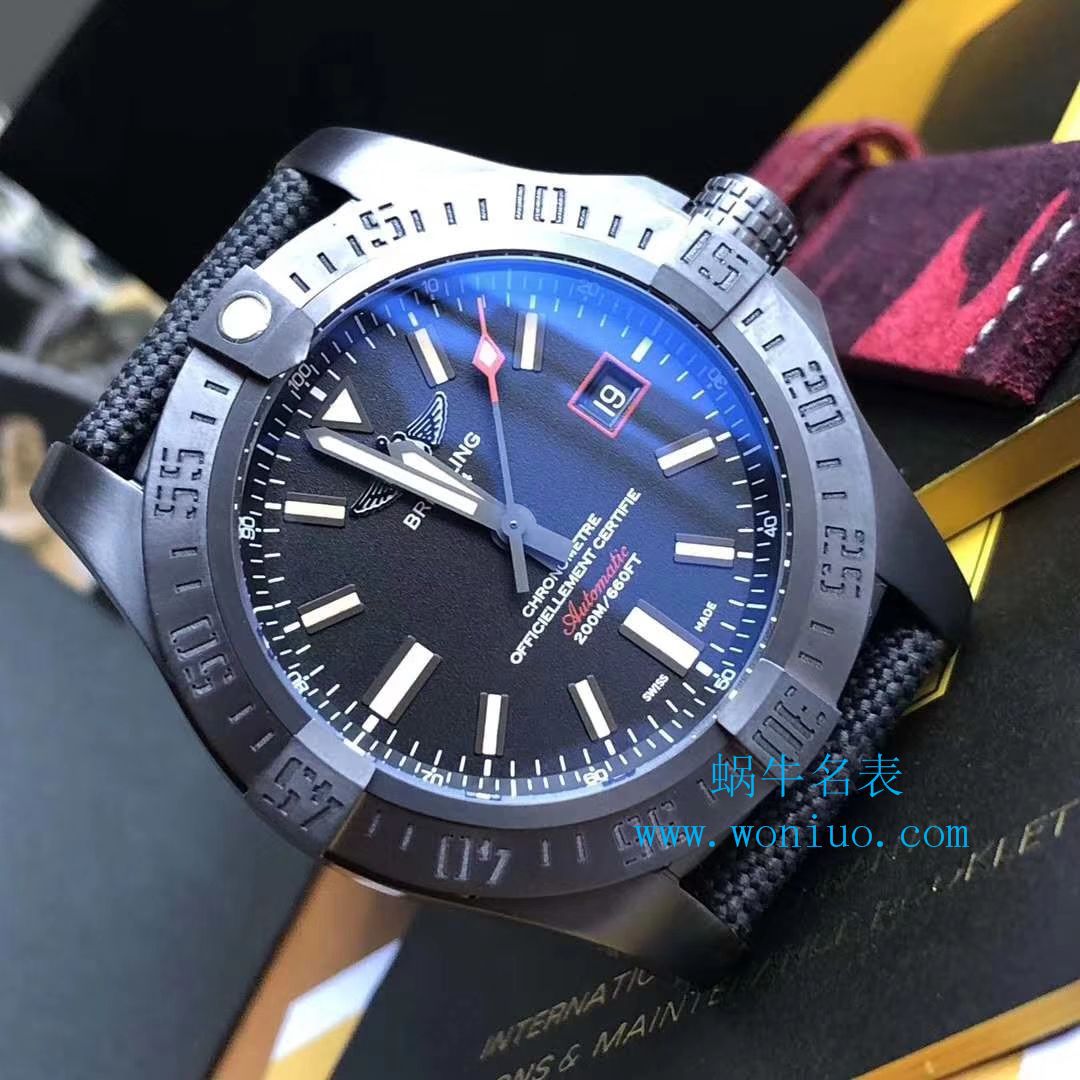 【 Video analysis 专柜原单 Breitling 复仇者黑鸟】 Breitling 机械计时系列V1731110/BD74/109W/M20BASA.1 wrist watch  / BL093