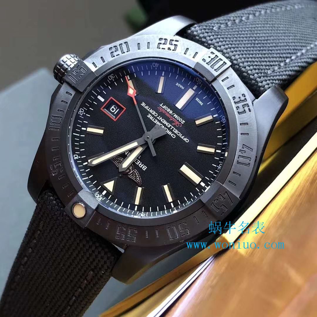 【 Video analysis 专柜原单 Breitling 复仇者黑鸟】 Breitling 机械计时系列V1731110/BD74/109W/M20BASA.1 wrist watch  / BL093