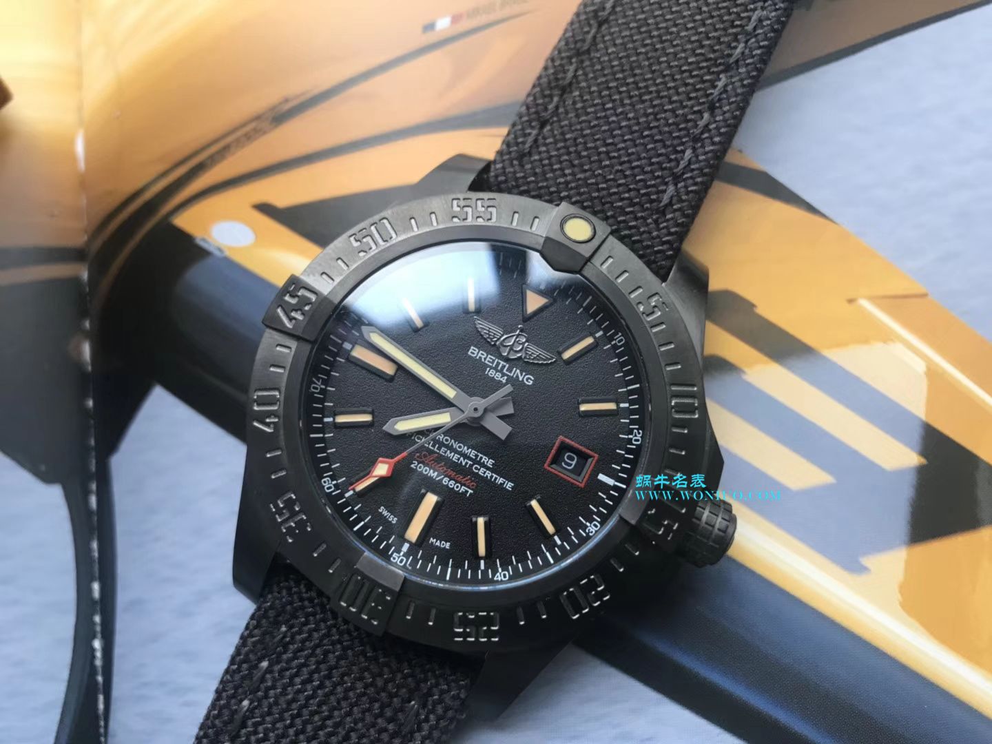 【 Video analysis 专柜原单 Breitling 复仇者黑鸟】 Breitling 机械计时系列V1731110/BD74/109W/M20BASA.1 wrist watch  / BL093