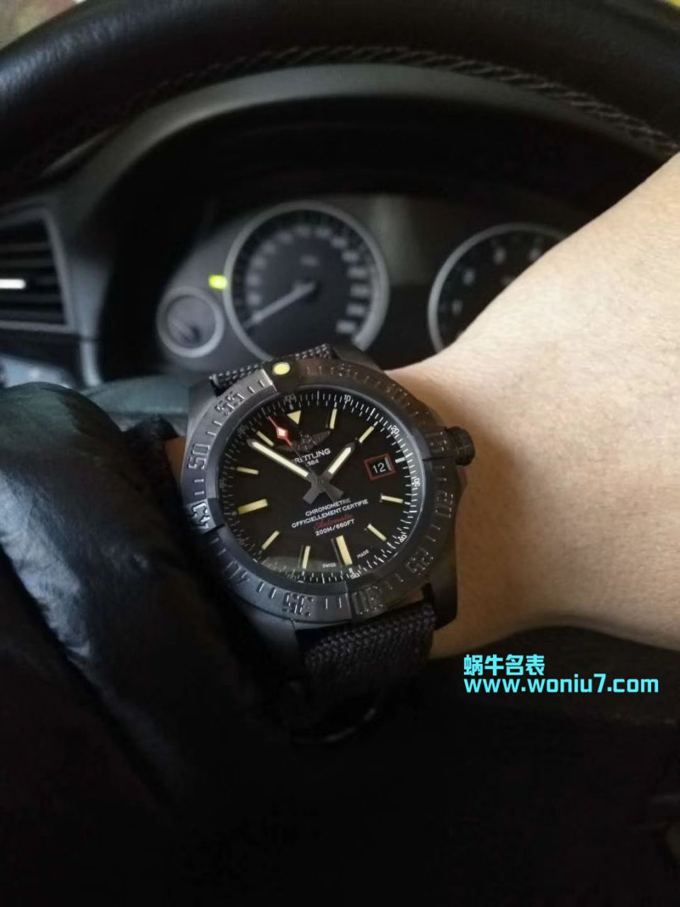 【 Video analysis 专柜原单 Breitling 复仇者黑鸟】 Breitling 机械计时系列V1731110/BD74/109W/M20BASA.1 wrist watch  / BL093