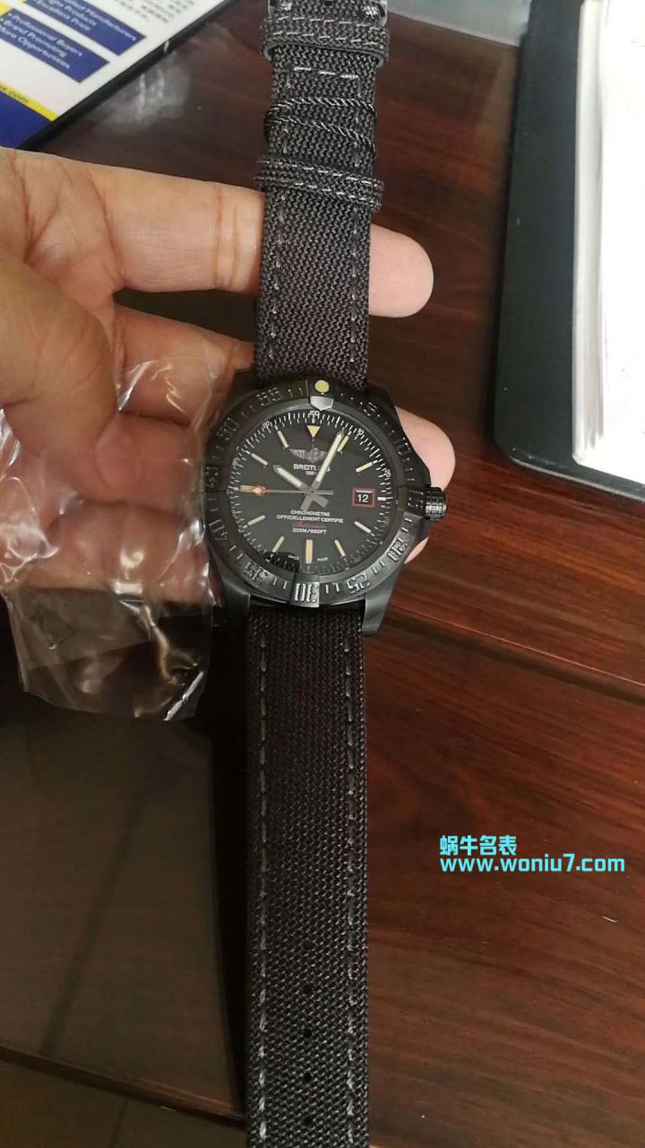 【 Video analysis 专柜原单 Breitling 复仇者黑鸟】 Breitling 机械计时系列V1731110/BD74/109W/M20BASA.1 wrist watch  / BL093
