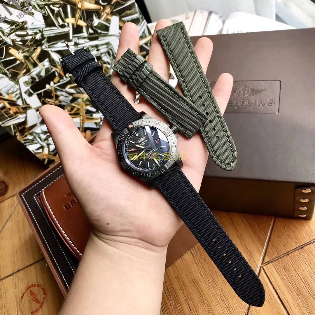 【 Video analysis 专柜原单 Breitling 复仇者黑鸟】 Breitling 机械计时系列V1731110/BD74/109W/M20BASA.1 wrist watch  / BL093