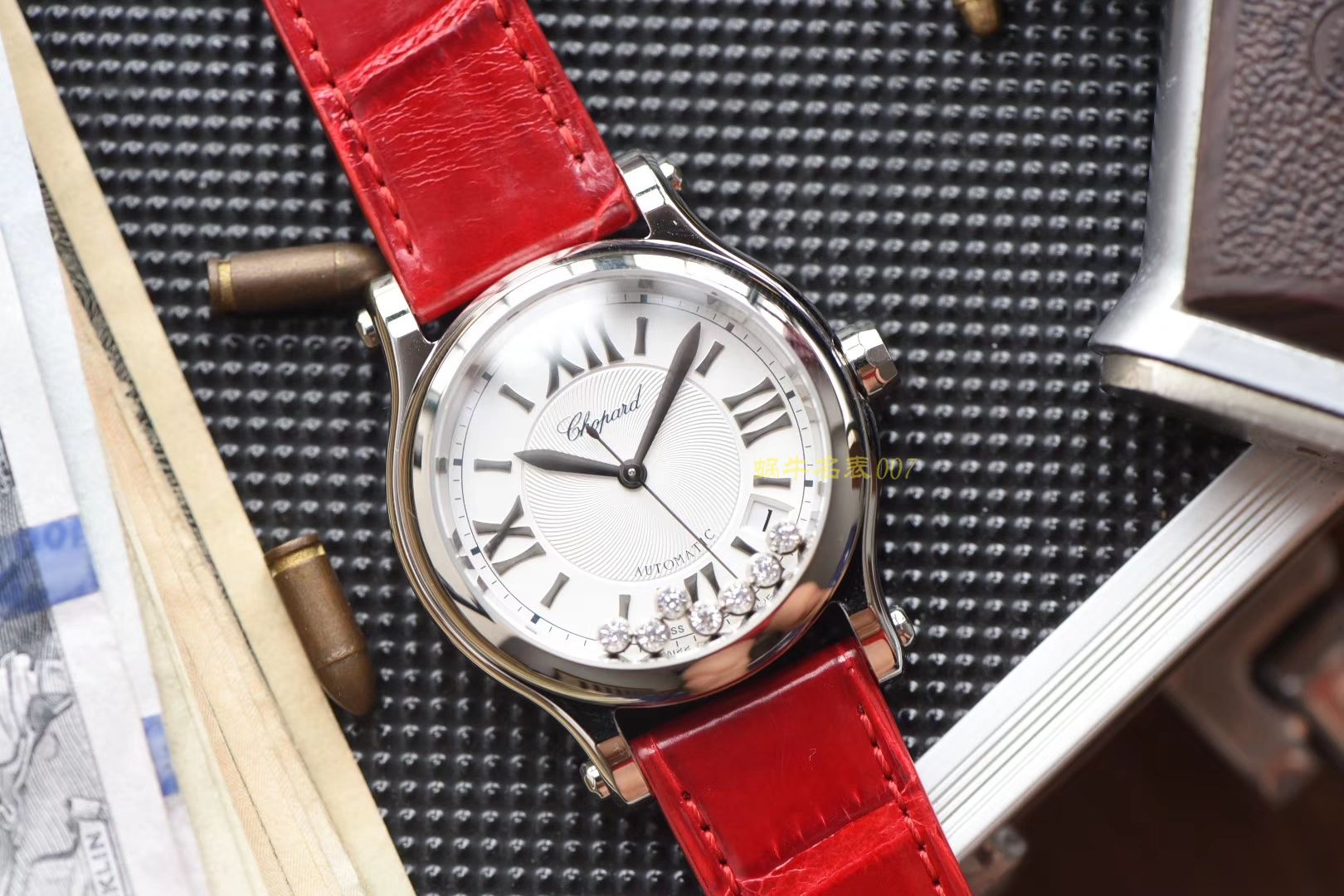  Chopard HAPPY DIAMONDS系列278559-3001 wrist watch 女装【YF一比一超A高仿手表】YF Chopard 快乐钻  美洲鳄鱼皮  / XB017
