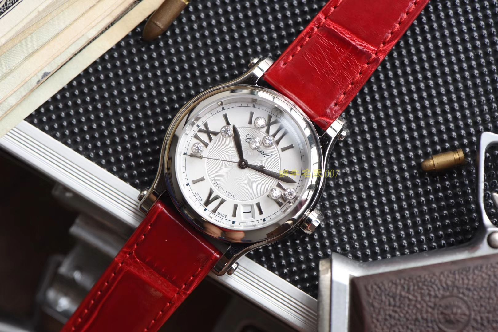  Chopard HAPPY DIAMONDS系列278559-3001 wrist watch 女装【YF一比一超A高仿手表】YF Chopard 快乐钻  美洲鳄鱼皮  / XB017