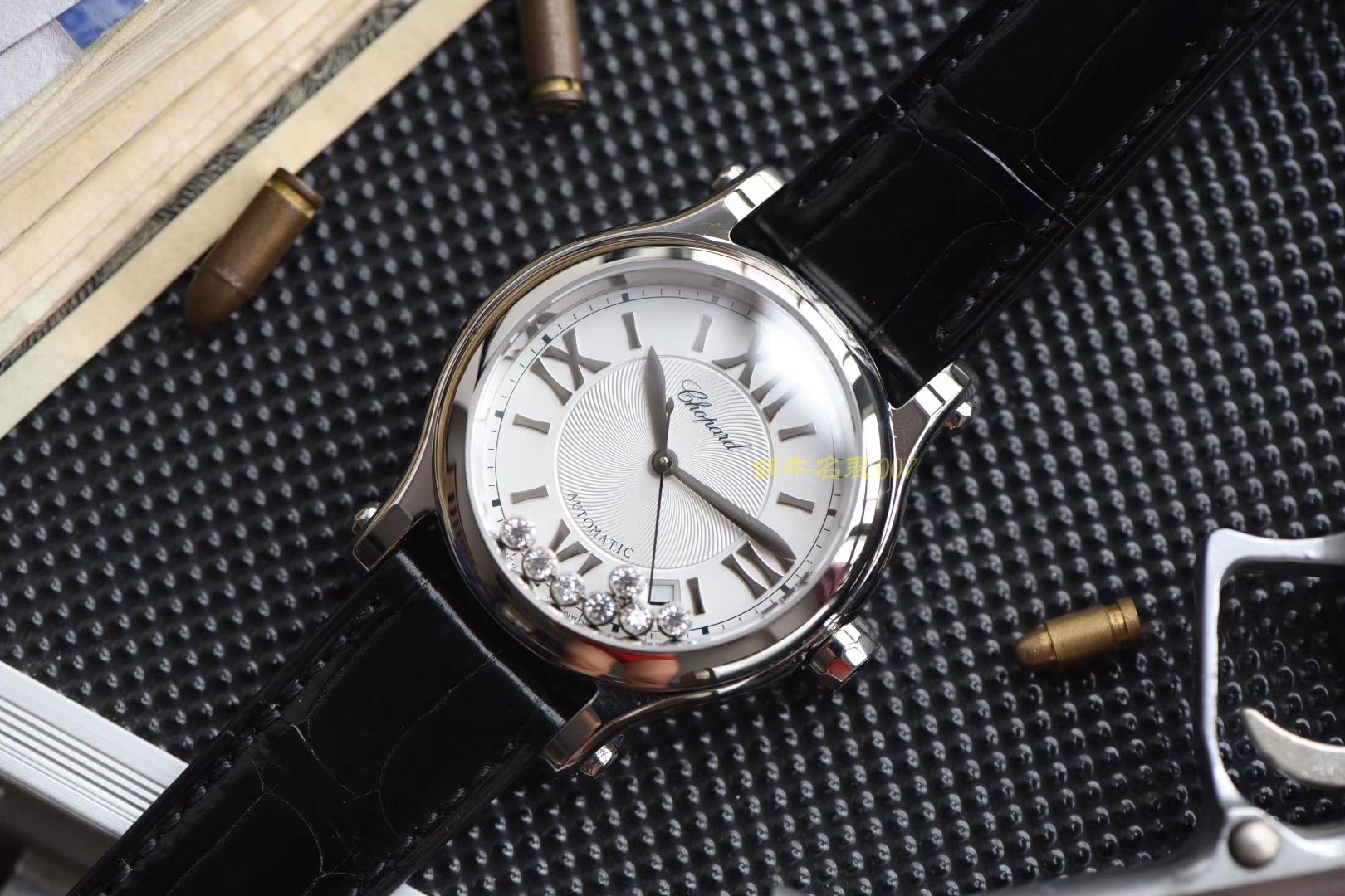  Chopard HAPPY DIAMONDS系列278559-3001 wrist watch 女装【YF一比一超A高仿手表】YF Chopard 快乐钻  美洲鳄鱼皮  / XB017