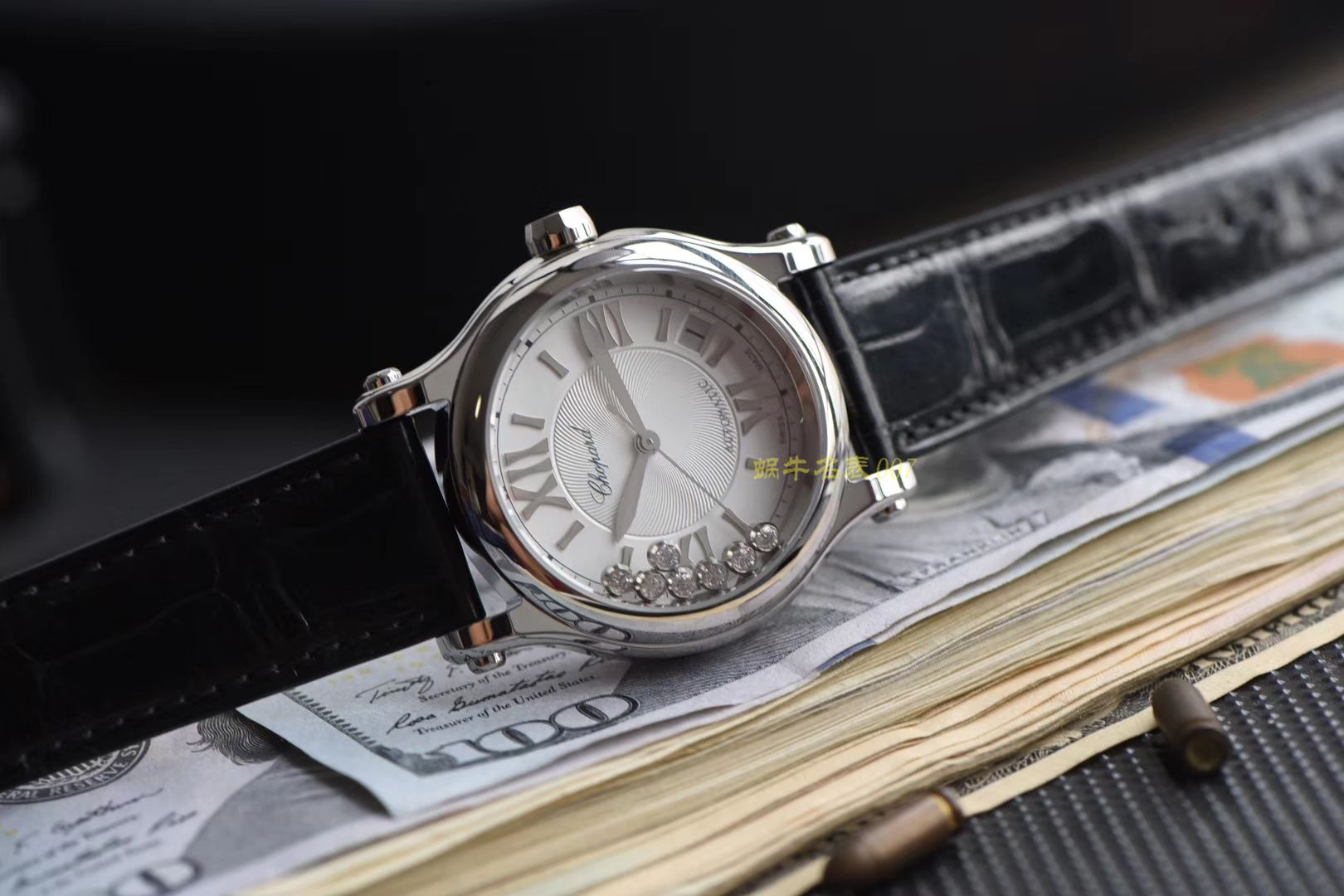  Chopard HAPPY DIAMONDS系列278559-3001 wrist watch 女装【YF一比一超A高仿手表】YF Chopard 快乐钻  美洲鳄鱼皮  / XB017