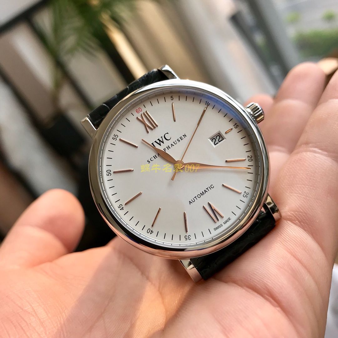 渠道出口订单！原封！缺个经销商印章就是正品！大名鼎鼎的IWC IWC 表柏涛菲诺系列IW356517 wrist watch  / WG193