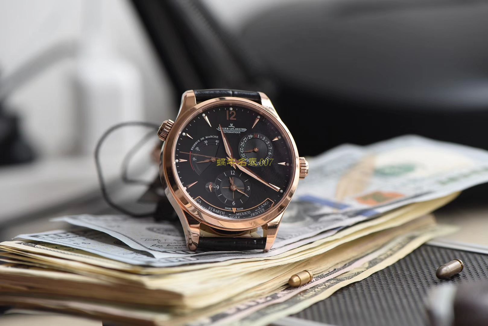 TWA 一比一高仿手表 V2版本 Jaeger-LeCoultre 地理学家大师系列 Q1428421，Q1422421全新升级 多功能 wrist watch   / JJ129