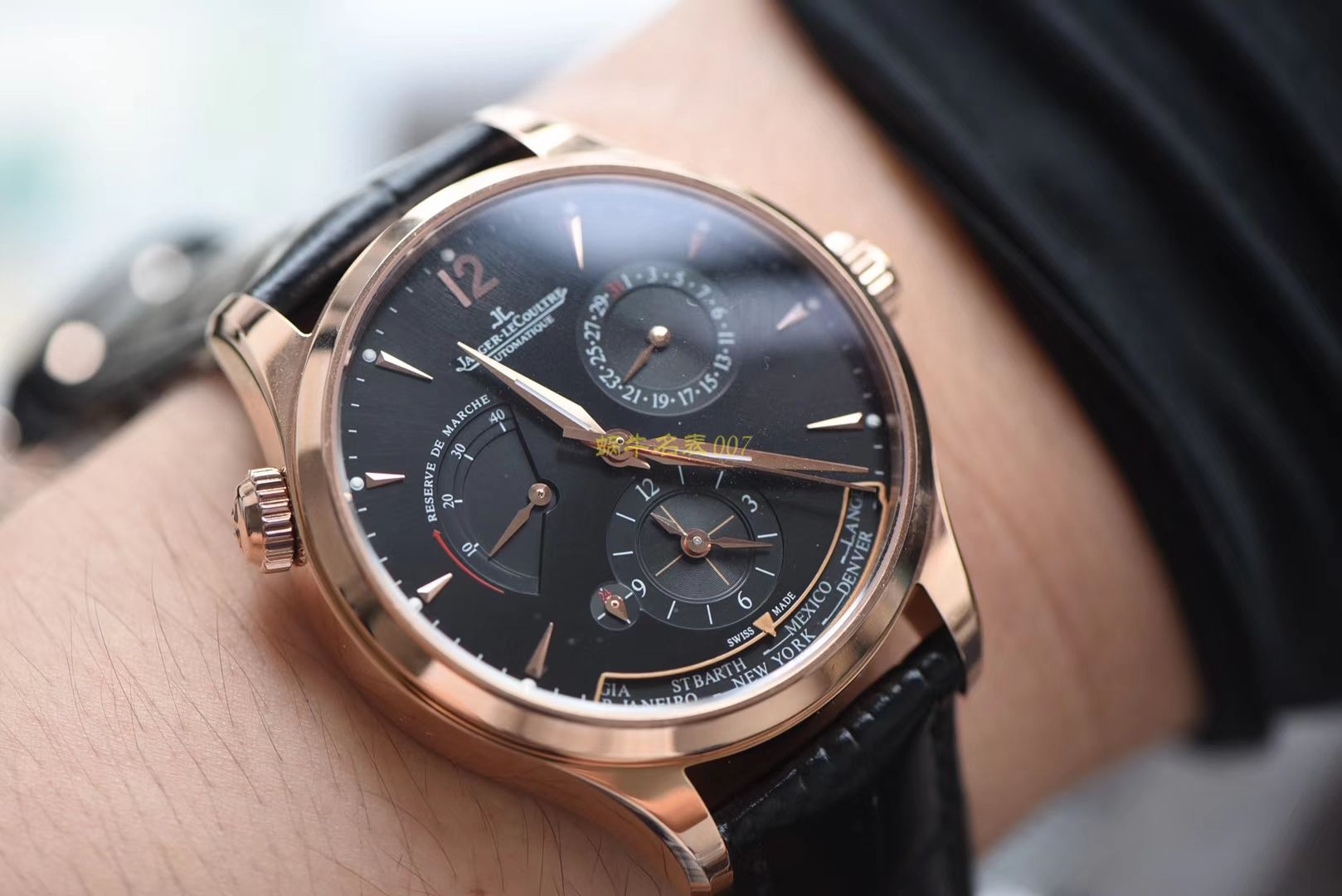 TWA 一比一高仿手表 V2版本 Jaeger-LeCoultre 地理学家大师系列 Q1428421，Q1422421全新升级 多功能 wrist watch   / JJ129