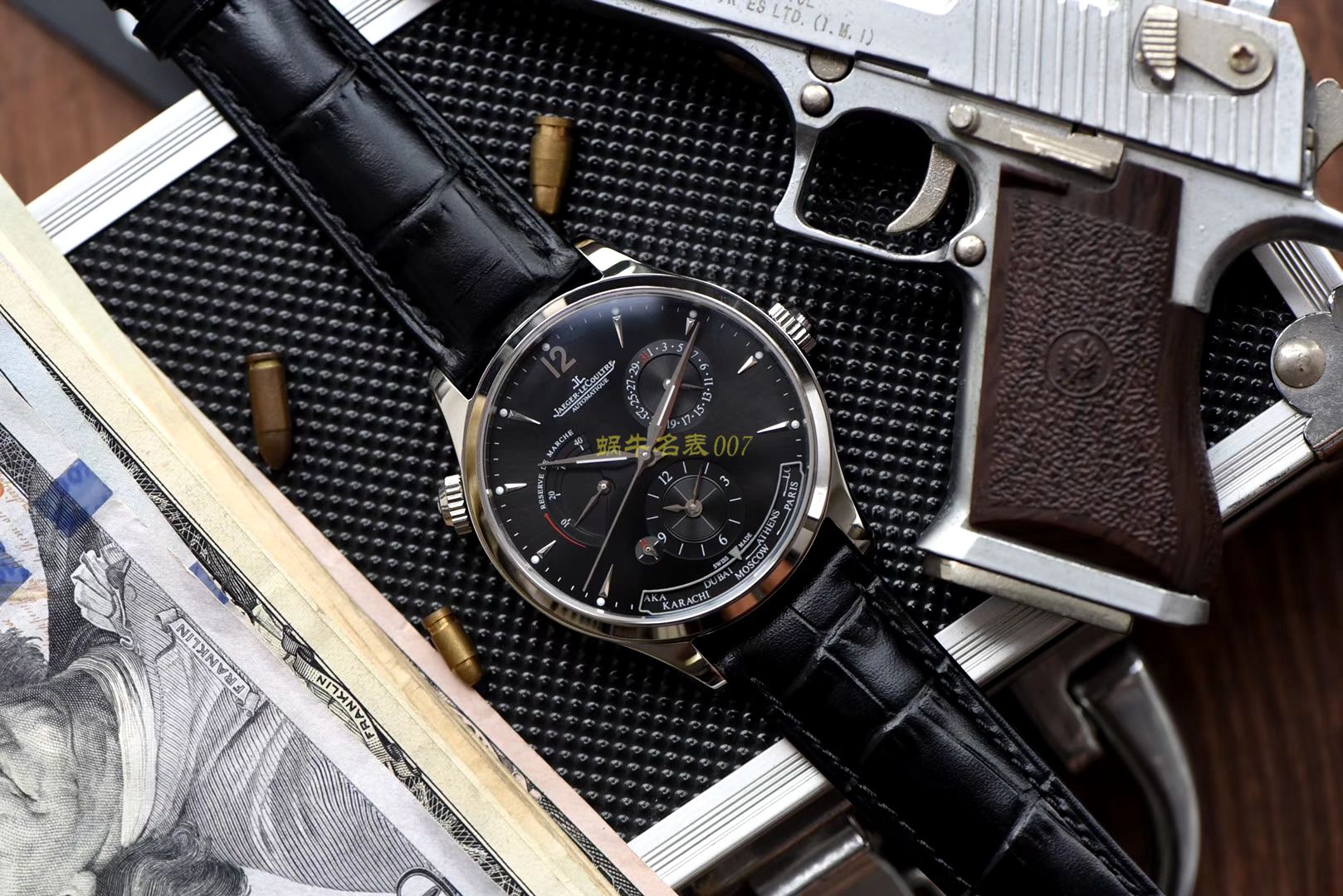 TWA 一比一高仿手表 V2版本 Jaeger-LeCoultre 地理学家大师系列 Q1428421，Q1422421全新升级 多功能 wrist watch   / JJ129