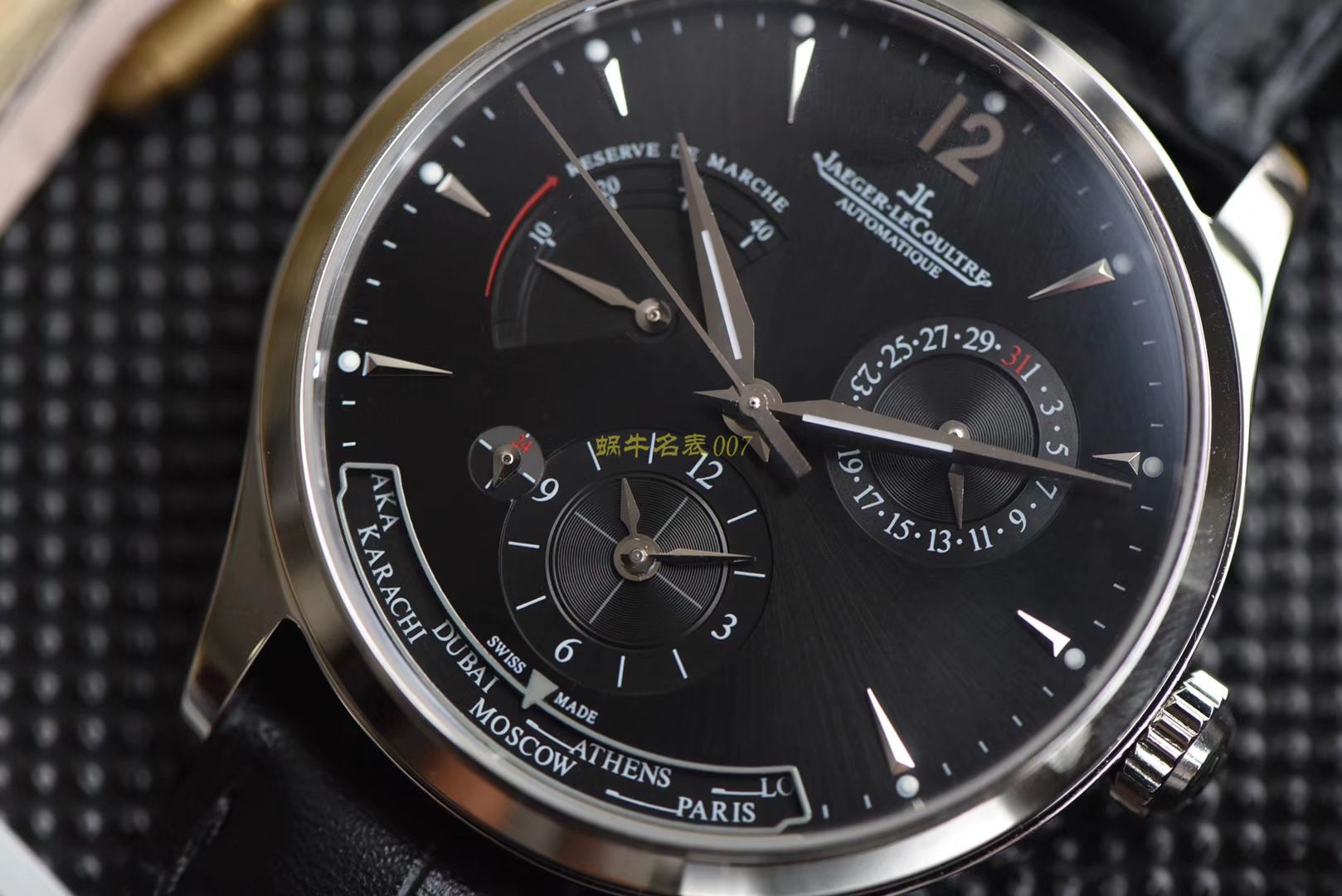 TWA 一比一高仿手表 V2版本 Jaeger-LeCoultre 地理学家大师系列 Q1428421，Q1422421全新升级 多功能 wrist watch   / JJ129