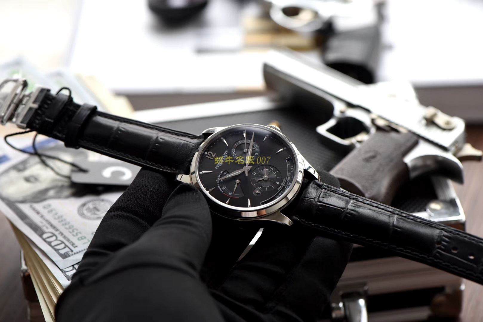 TWA 一比一高仿手表 V2版本 Jaeger-LeCoultre 地理学家大师系列 Q1428421，Q1422421全新升级 多功能 wrist watch   / JJ129