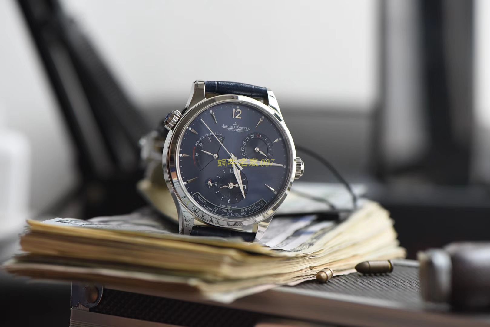 TWA 一比一高仿手表 V2版本 Jaeger-LeCoultre 地理学家大师系列 Q1428421，Q1422421全新升级 多功能 wrist watch   / JJ129