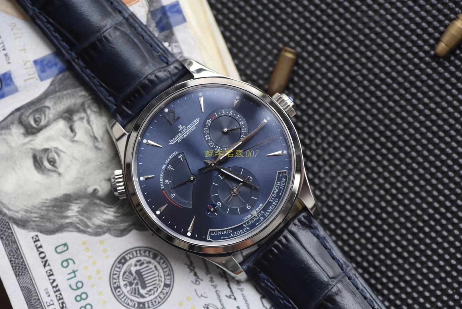 TWA 一比一高仿手表 V2版本 Jaeger-LeCoultre 地理学家大师系列 Q1428421，Q1422421全新升级 多功能 wrist watch   / JJ129