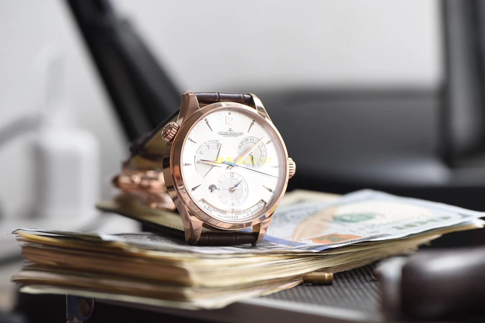TWA 一比一高仿手表 V2版本 Jaeger-LeCoultre 地理学家大师系列 Q1428421，Q1422421全新升级 多功能 wrist watch   / JJ129