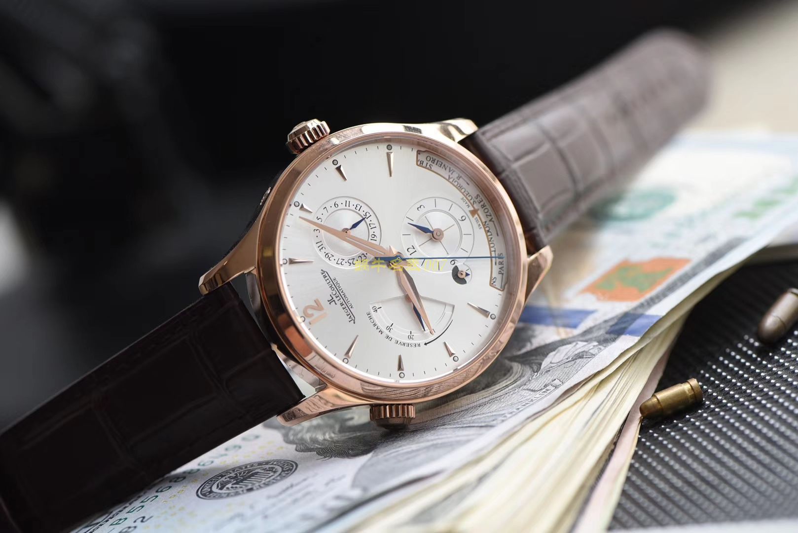 TWA 一比一高仿手表 V2版本 Jaeger-LeCoultre 地理学家大师系列 Q1428421，Q1422421全新升级 多功能 wrist watch   / JJ129